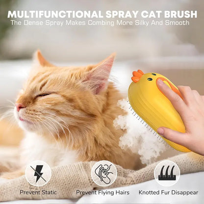 PKNEW®🎁 | Upgraded 3-in-1 Pet Grooming Comb Brushes, Spray Fur Removal Comb with Release Button, Anti-Static Fine Spray for Dogs and Cats, Fur Removal Brushes