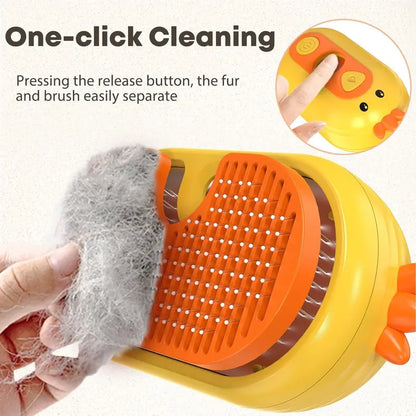 PKNEW®🎁 | Upgraded 3-in-1 Pet Grooming Comb Brushes, Spray Fur Removal Comb with Release Button, Anti-Static Fine Spray for Dogs and Cats, Fur Removal Brushes