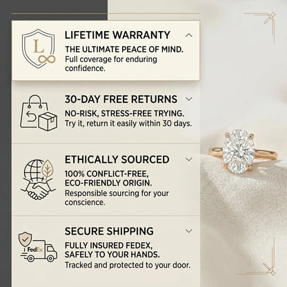 The Forever Upgrade: Flawless Oval Cut Two-Tone Solitaire Ring in 14K Solid Gold--Last Day Sale-90% OFF🔥