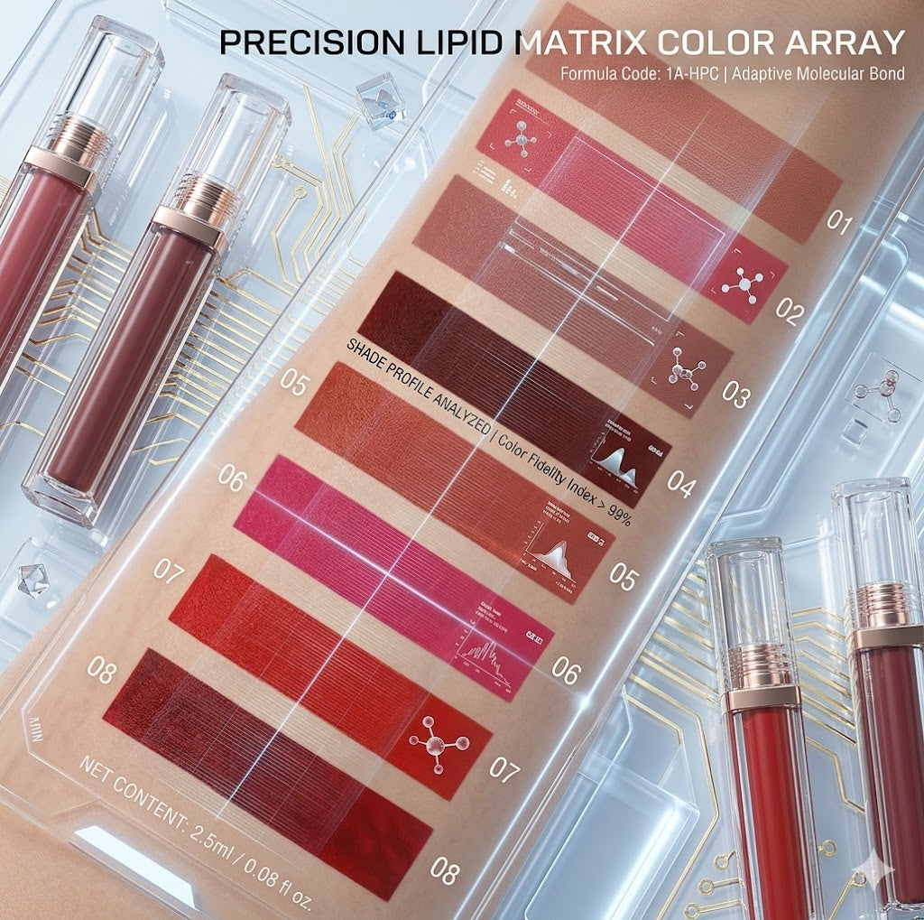 8-Piece Matte Liquid Lipstick Set - Long-Lasting Waterproof Lip Gloss - Non-Transfer & Highly Pigmented Nude Lip Stain for 24H Wear