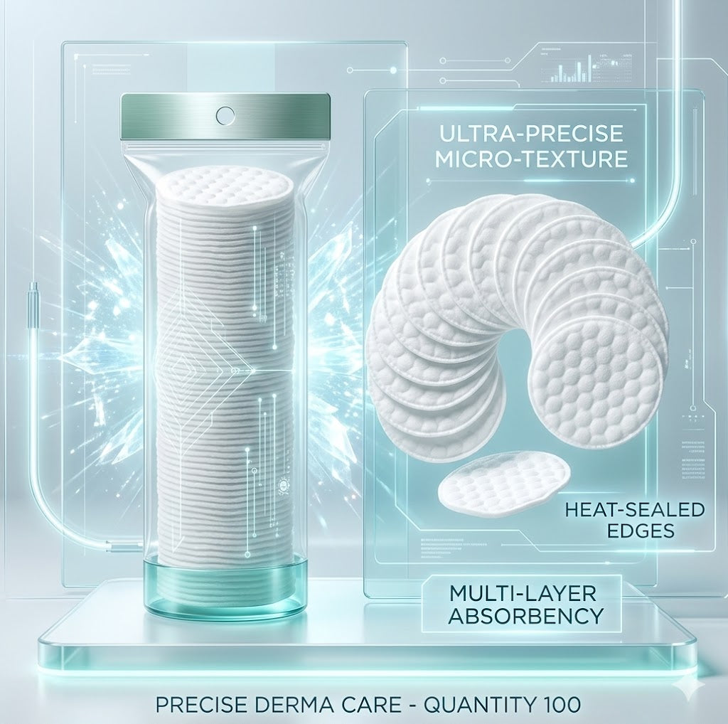 Bulk Cotton Rounds for Makeup Removal - Ultra Soft Facial Cleansing Pads for Skin Care & Toner Application - 100/200/300/500 Pack
