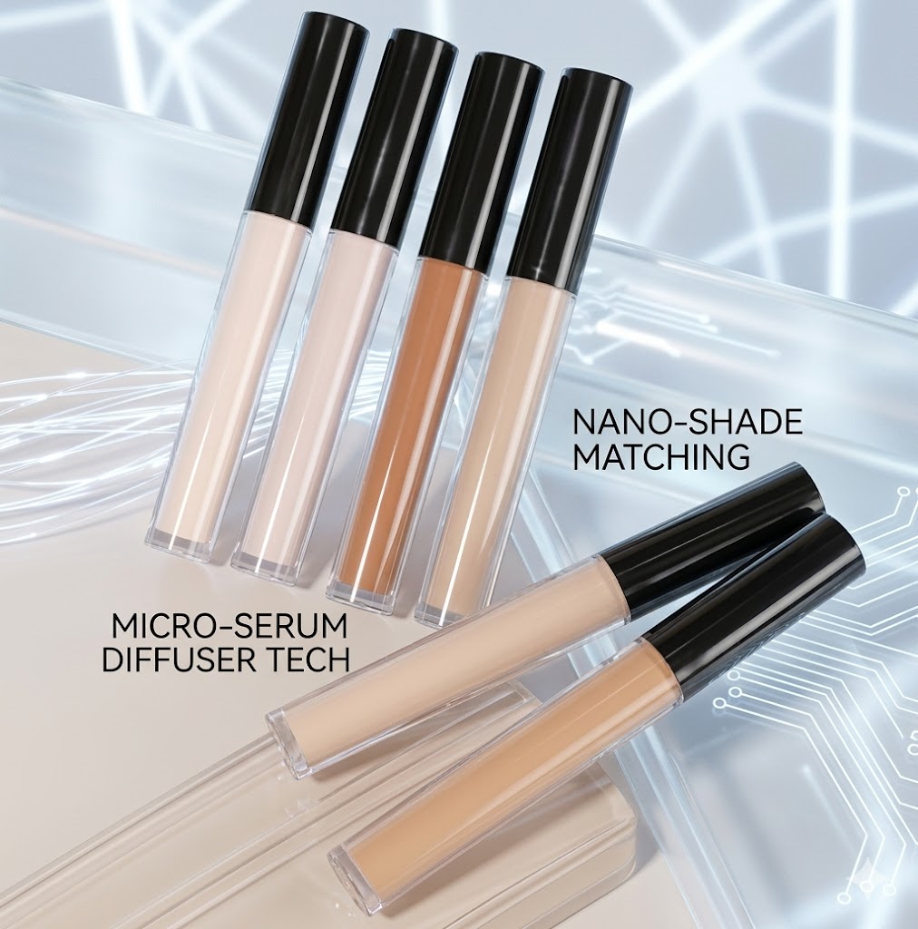 Matte High Coverage Concealer for Flawless Skin - 24H Oil Control & Waterproof Moisturizing Liquid Base - Professional Face Makeup for All Skin Types