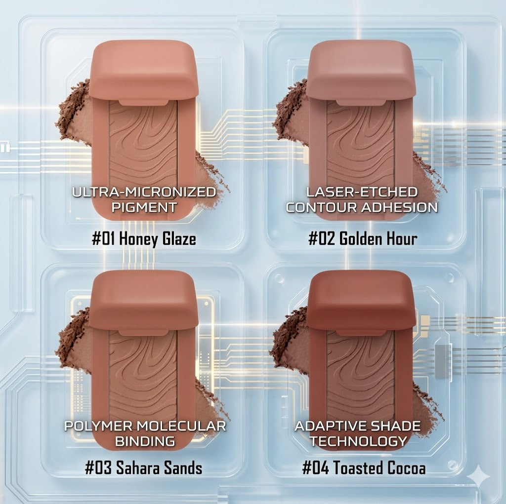 Natural Sun-Kissed Face Bronzer & Contour Stick - Easy-to-Blend Matte Shading Makeup for All Skin Tones