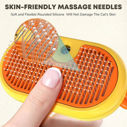PKNEW®🎁 | Upgraded 3-in-1 Pet Grooming Comb Brushes, Spray Fur Removal Comb with Release Button, Anti-Static Fine Spray for Dogs and Cats, Fur Removal Brushes