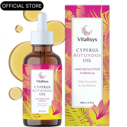 Vitalisys® 🔥 Cyperus Rotundus Hair Minimizing Oil – Smooth Skin Starts Here