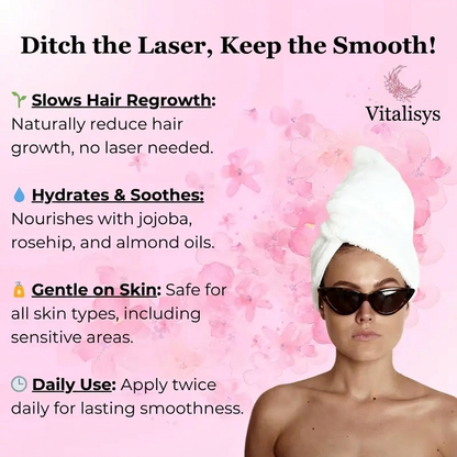 Vitalisys® 🔥 Cyperus Rotundus Hair Minimizing Oil – Smooth Skin Starts Here